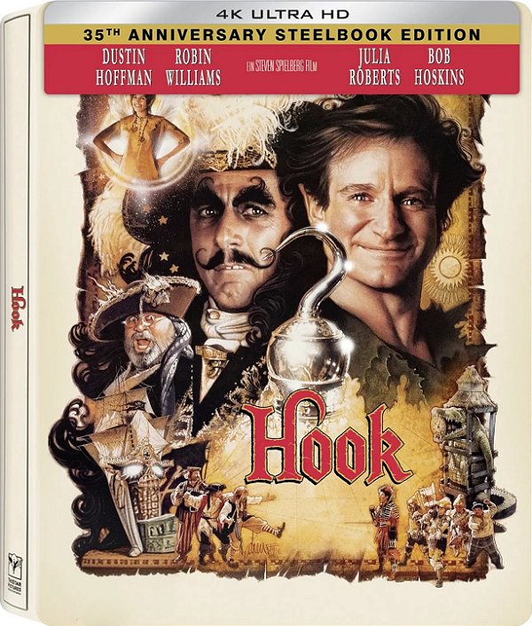 Hook: A Volta do Capitão Gancho - Steelbook [4K UHD + Blu-ray, 1991] - Pré-venda
