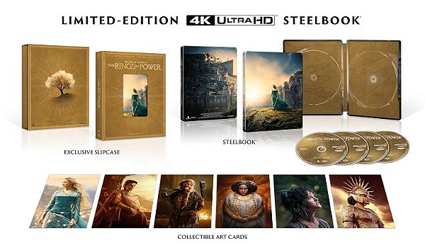 O Senhor dos Anéis: Os Anéis de Poder - 1ª Temporada - Steelbook [4K UHD, 2022] - Pré-venda