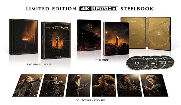 O Senhor dos Anéis: Os Anéis de Poder - 2ª Temporada - Steelbook [4K UHD, 2024] - Pré-venda