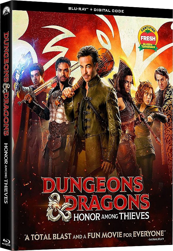 Dungeons & Dragons: Honra Entre Rebeldes (Blu-ray, 2023) Dublado Legendado