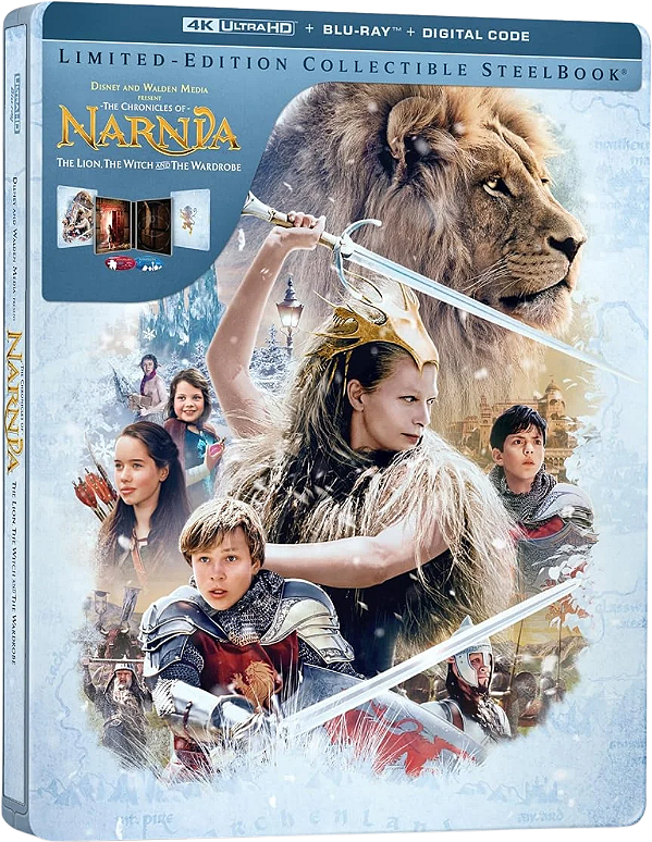 As Crônicas de Nárnia: O Leão, a Feiticeira e o Guarda-Roupa - Steelbook [4K UHD + Blu-ray, 2005] - Pré-venda