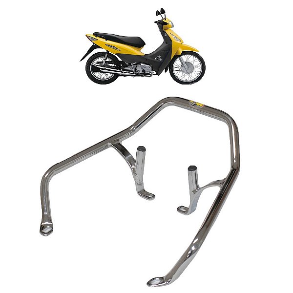 ALÇA TRASEIRA BIZ 125 2005 / 2010 ESPECIAL CROMADO