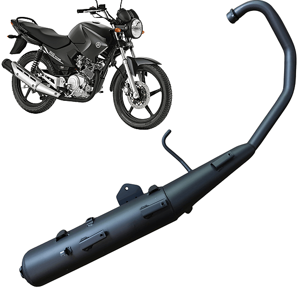 ESCAPAMENTO ESCAPE YBR 125 FACTOR 12/13 MODELO ORIGINAL PRET