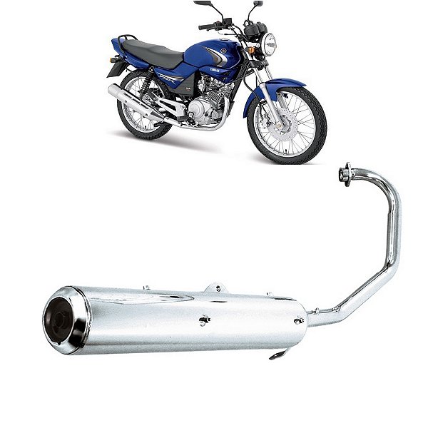 ESCAPAMENTO ESCAPE YBR 125 03/08 MODELO ORIGINAL CROMADO