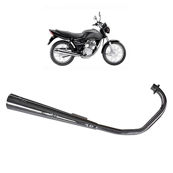 ESCAPAMENTO ESCAPE FAN 125 04/08  MODELO ORIGINAL CROMADO