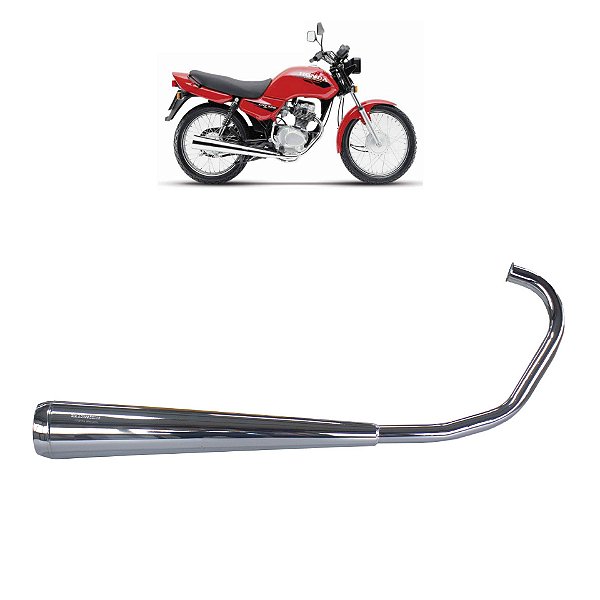ESCAPAMENTO ESCAPE CG TITAN 125 93/99 MODELO ORIGINAL CROM.