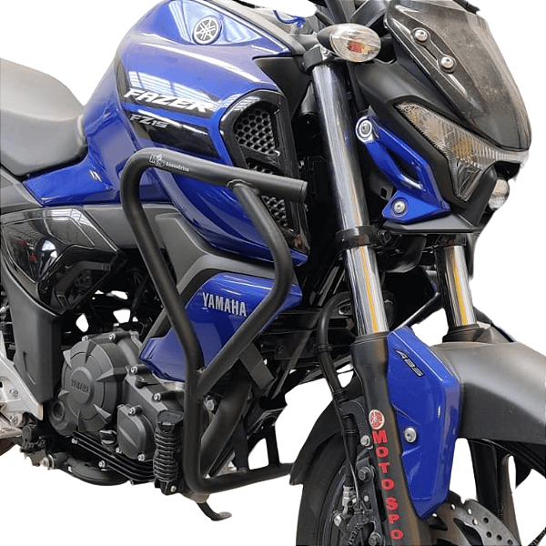 PROTETOR DE CARENAGEM FAZER FZ 15 2023 EM DIANTE PRETO FOSCO