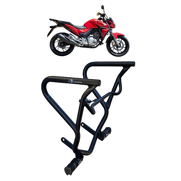 PROTETOR CARENAGEM C/PEDALEIRA CB 250 TWISTER 16/22 PRETO F.