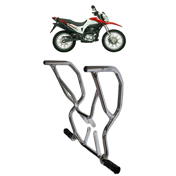 PROTETOR CARENAGEM C/ PEDALEIRA  BROS 150-160 09/21 CROMADO