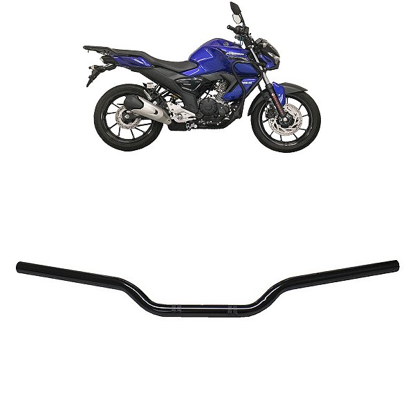 GUIDÃO FAZER FZ 15 2023 EM DIANTE PRETO METALICO