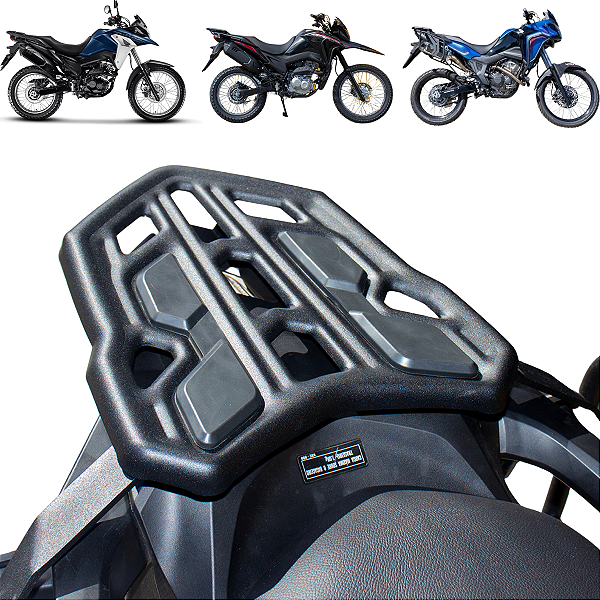 BAGAGEIRO PARA SAHARA 300, BROS 160 E XRE 190 2025 EM DIANTE PRETO FOSCO