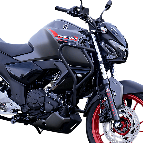 PROTETOR DE CARENAGEM YAMAHA FZ15 2025 2026 PRETO REFORÇADO
