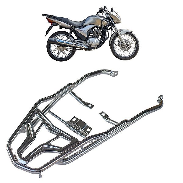 BAGAGEIRO CG TITAN 150 - MIX - FAN 125-150 2009 A 2013 REFORÇADO LONGO