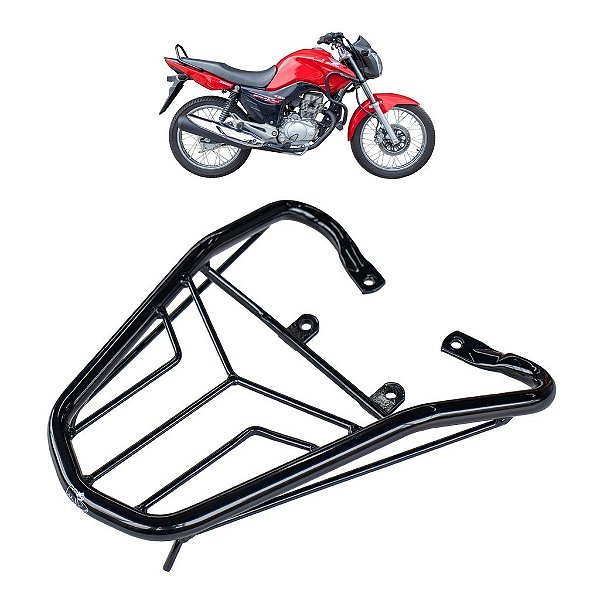 BAGAGEIRO CG TITAN 150 2014 / 2015 FAN 125 150 160 2014 A 2024 CURTO PRETO MA