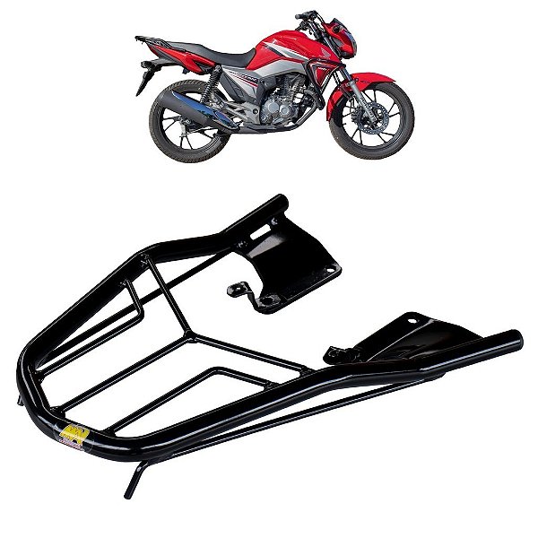 BAGAGEIRO CG TITAN 160 2015 A 2024 CURTO PRETO MA ACESSÓRIOS