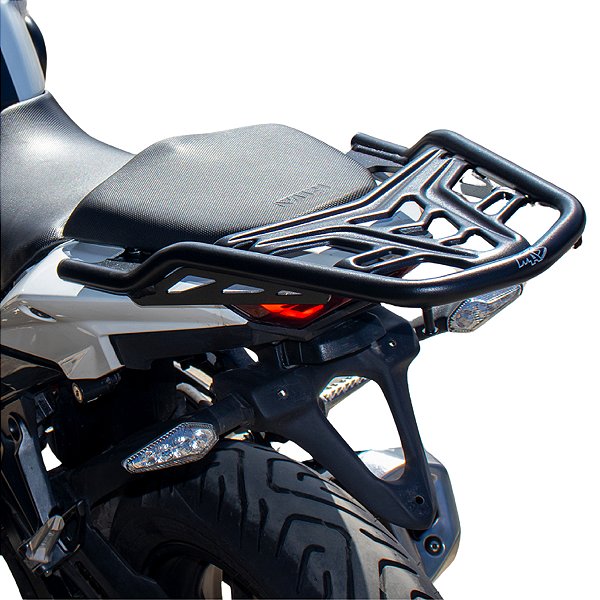 BAGAGEIRO DR 160 DR160 HAOJUE REFORÇADO 2020 A 2026 PRETO FOSCO