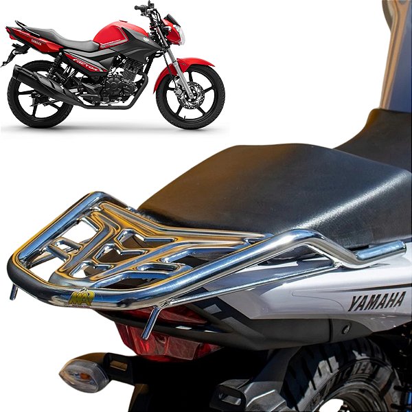 BAGAGEIRO FACTOR 125 / 150 2016 ATÉ 2024 CURTO CROMADO