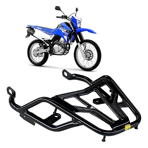 BAGAGEIRO SUPORTE BAU XTZ 250 LANDER 2006 A 2018 CURTO PRETO MA ACESSÓRIOS