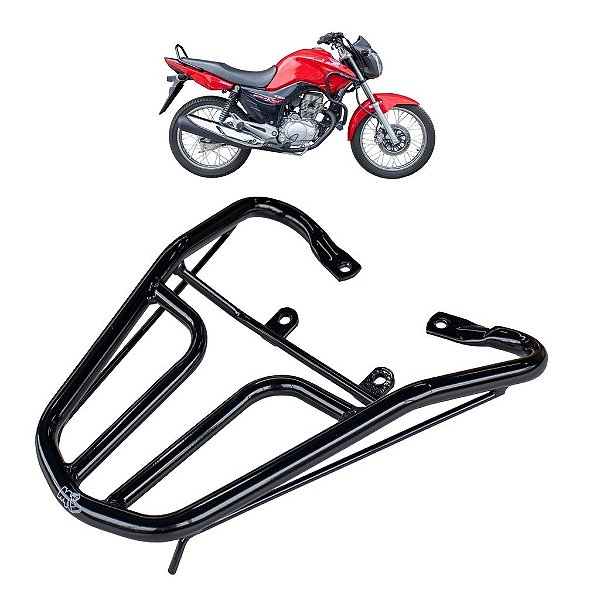 BAGAGEIRO TUBE CG TITAN 150 2014 / 2015 FAN 125 150 160 2014 A 2024 CURTO PRETO