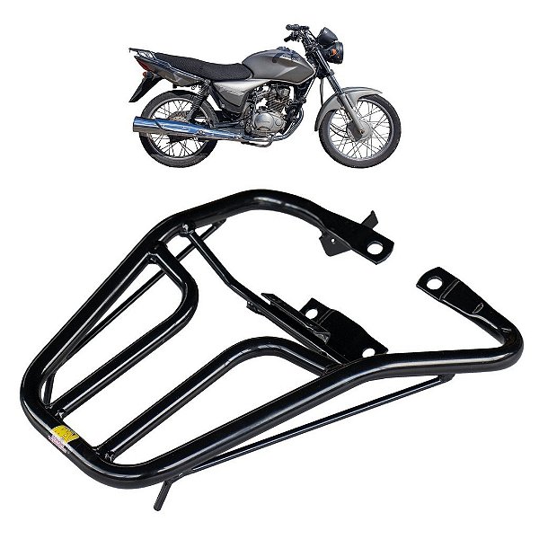 BAGAGEIRO TUBE CG TITAN 150 E SPORT 2004 A 2008 CURTO PRETO MA