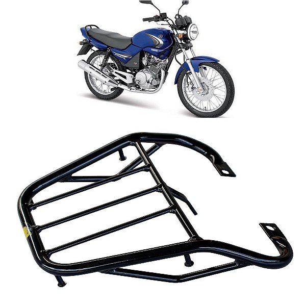 BAGAGEIRO YBR 125 2000 A 2008 CURTO PRETO MA ACESSÓRIOS