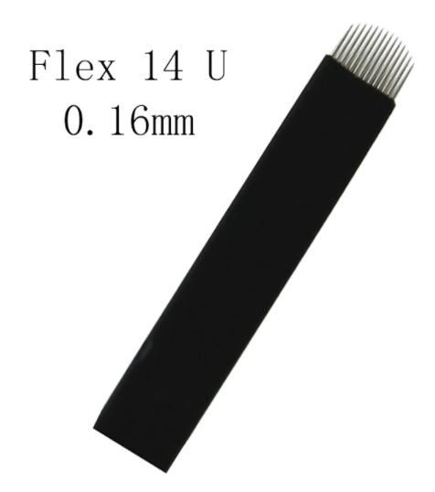 lâmina Tebori 14 U 0,16mm flex nano