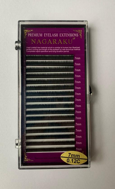 Cilios Fio A Fio Nagaraku 7mm 0.12C