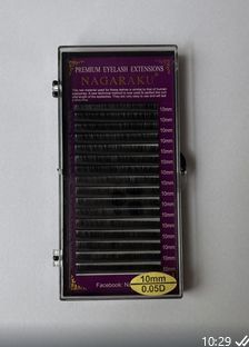 Cilios Fio A Fio Nagaraku 10mm 0.05D