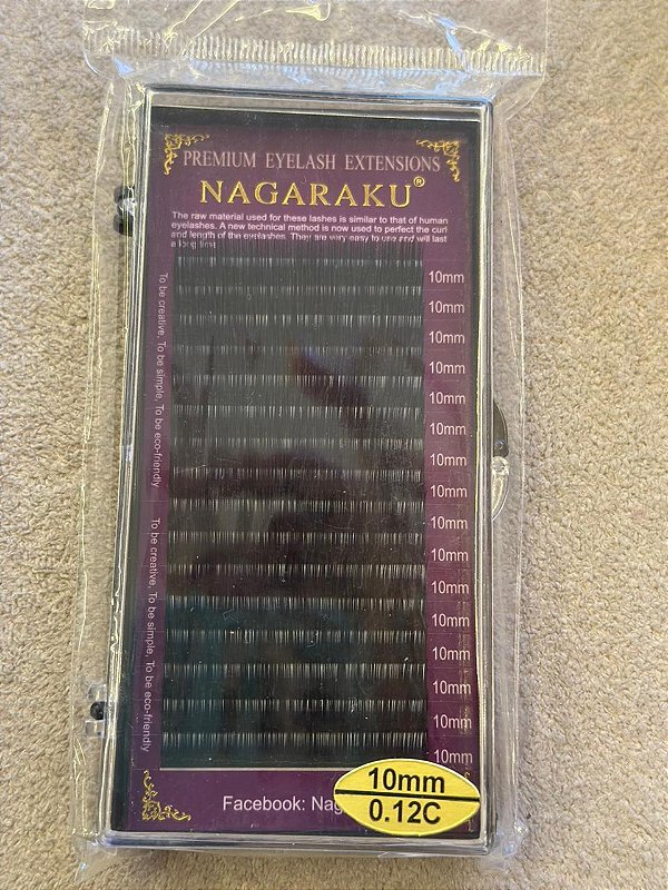 Cilios Fio A Fio Nagaraku 10MM 0.12C