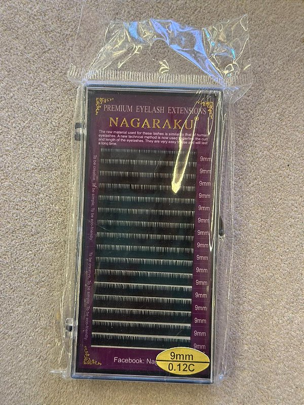 Cilios Fio A Fio Nagaraku 9mm 0.12D