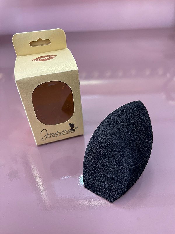 Esponja Jana maquiagens soft touch cut preta
