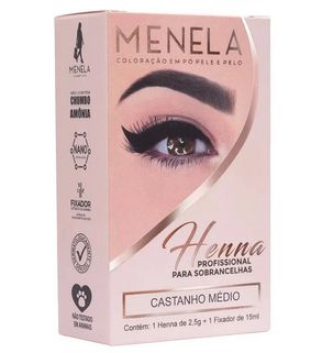 Henna para Sobrancelhas  Menela- Castanho Médio