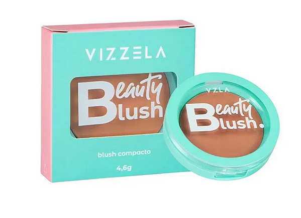 Blush em Pó Vizzela 01 Beauty Peach