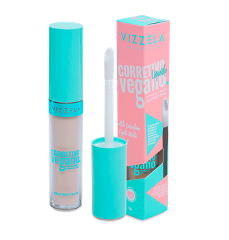 Corretivo Líquido Vegano 7g Vizzela Cor 01