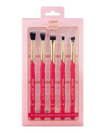 Kit de Pincéis para Olhos Essenciais Niina Secrets