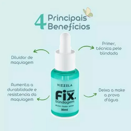 Vizzela - Gotas Fix Blindagem - 30ml