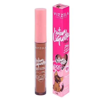 Batom Líquido Matte Dog Lovers Pastor Alemão - Vizzela