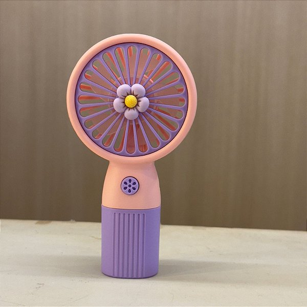 Mini Ventilador Portátil Mini Handheld Fan Lilas Flor