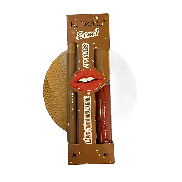 Kit Batom matte + lapis labial - Hudamoji 2 em 1 cor 05