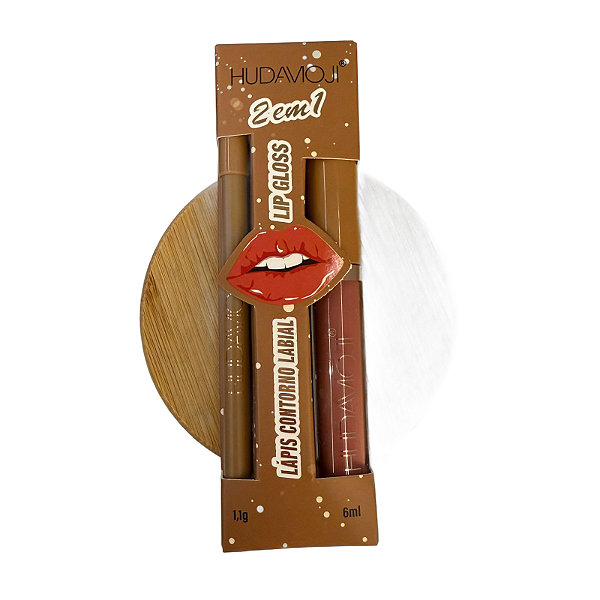 Kit Batom matte + lapis labial - Hudamoji 2 em 1 cor 04