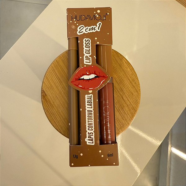 Kit Batom matte + lapis labial - Hudamoji 2 em 1 cor 03