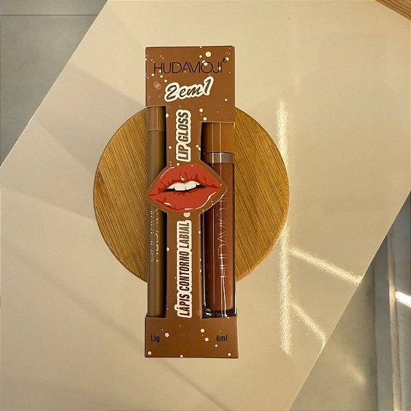 Kit Batom matte + lapis labial - Hudamoji 2 em 1 cor 01
