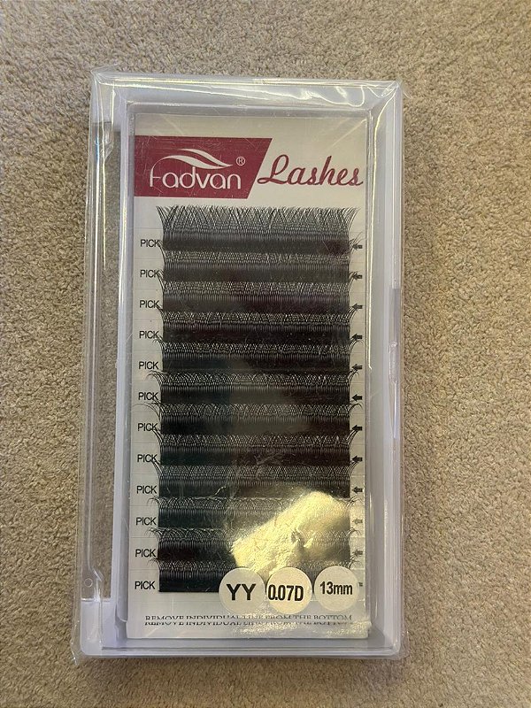 Cilios Fio a Fio FadVan YY  0.07D 13mm