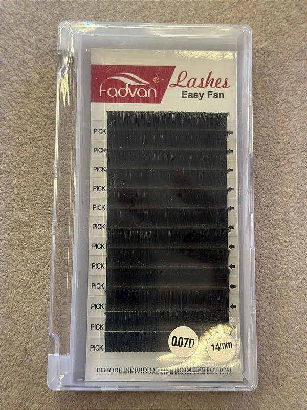 Cilios Fio a Fio FadVan Pick 0.07D 14mm