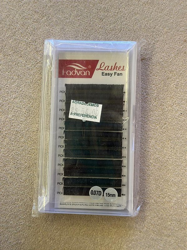 Cilios Fio a Fio FadVan 15mm 0.07D