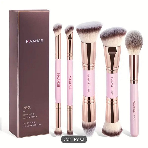 Maange 5 pinceis pink