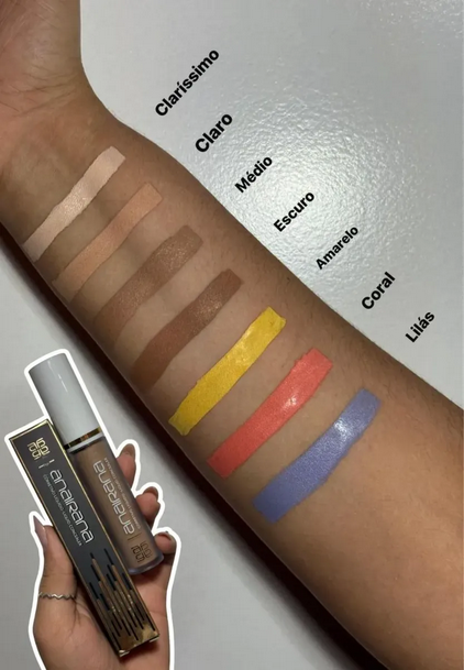 Corretivo Anairana Make Up 10g amarelo
