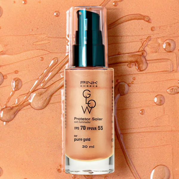 Pink Cheeks Glow FPS 70 Pure Gold - Primer Multifuncional 30ml