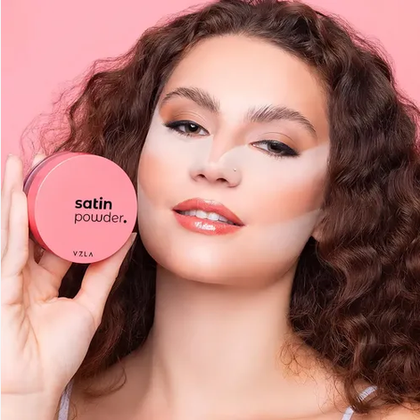 Pó Facial Satin Powder Vizzela Acetinado Cor 01
