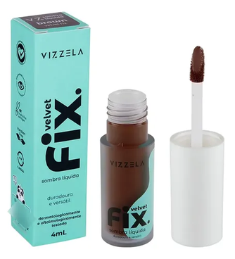 Sombra Liquida Vizzela Velvet Fix Cor - Brown